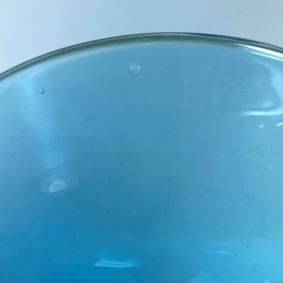 Vintage 2 Liquor Footed Glasses Blue and Clear *read* - Picture 6 of 6